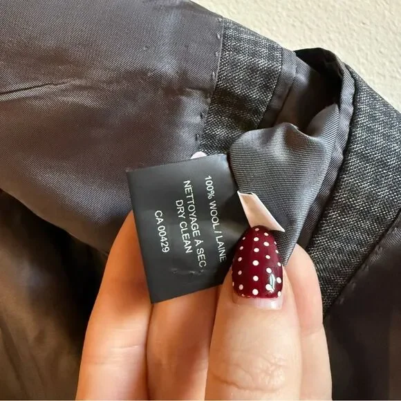 Peter Millar 100% Wool Plaid Gray Blazer Suit Jacket 42R - Picture 7 of 10